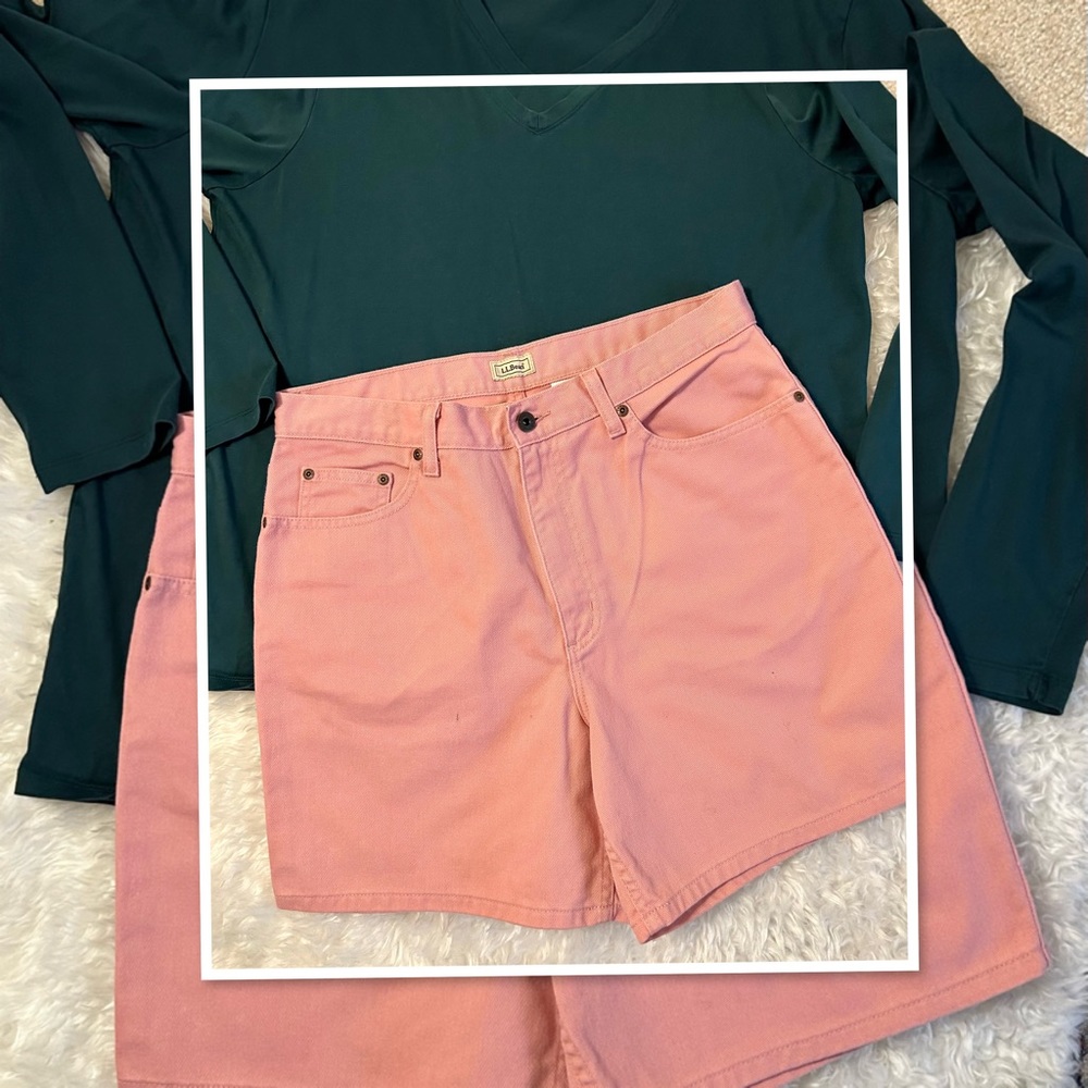 L.L.BEAN WOMENS OAJT2 SHORTS 14